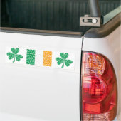 Kleeblätter in einer Flagge Autoaufkleber (Auf Lkw)