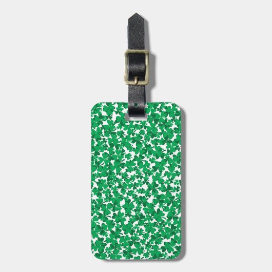 Kleeblätter, Irland, Iren, stolz, irisch zu sein Gepäckanhänger (Vorderseite vertikal)