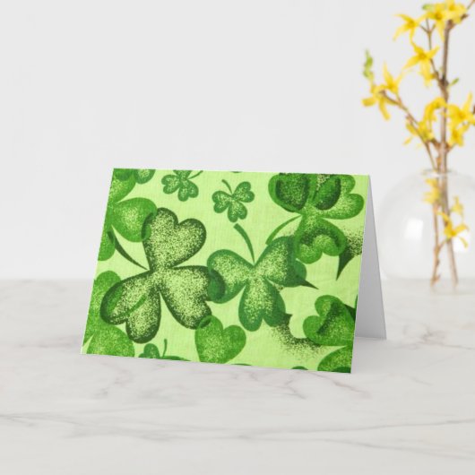 Kleeblätter - Karte (Gelbe Blume)