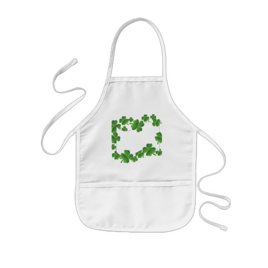 Kleeblätter Kinderschürze (Vorne)