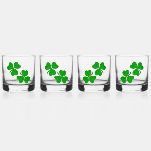 Kleeblätter Klee Whiskyglas