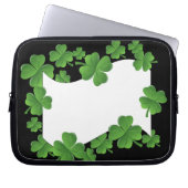 Kleeblätter Laptopschutzhülle (Vorderseite)