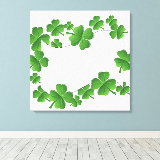 Kleeblätter Leinwanddruck (Insitu (Holzboden))