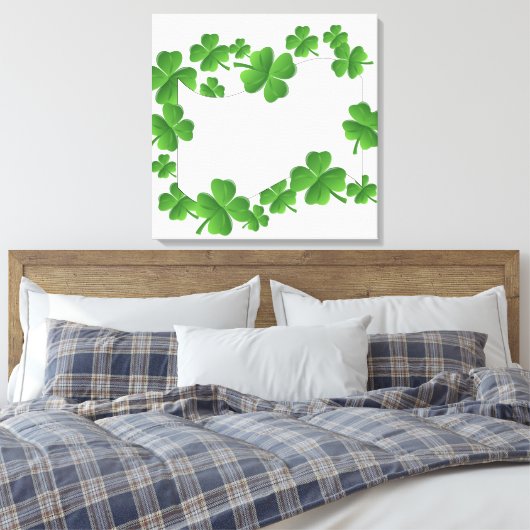 Kleeblätter Leinwanddruck (Insitu (Schlafzimmer))