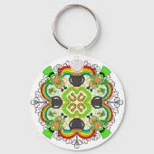 Kleeblätter, Leprechauns St Patrick's Day Schlüsselanhänger (Vorderseite)