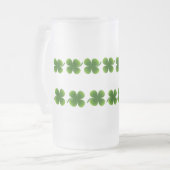 Kleeblätter Mattierte Tasse (Vorderseite Links)