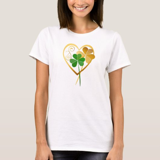 Kleeblätter meines Herzens T-Shirt (Vorderseite)