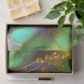 Kleeblätter mit Goldakzenten, St. Patrick's Day Seidenpapier (Geschenk)