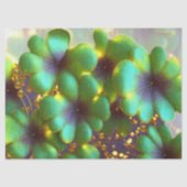 Kleeblätter mit Goldakzenten, St. Patrick's Day Seidenpapier (Vorderseite)