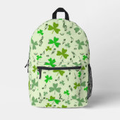 Kleeblätter Musiknoten Bedruckter Rucksack (Vorderseite)