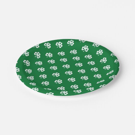 Kleeblätter Pappteller (Schrägansicht)