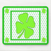 Kleeblätter & Polka Dots - Mousepad (Vorne)