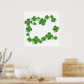 Kleeblätter Poster (Küche)
