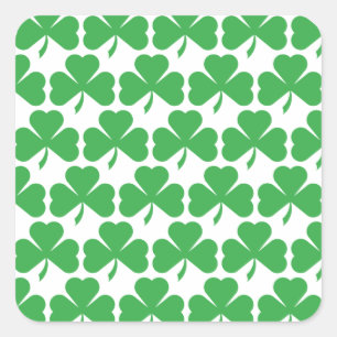 KLEEBLÄTTER! QUADRATISCHER AUFKLEBER