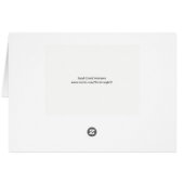 Kleeblätter Rain Gnome St Patrick's Day Card (Rückseite Horizontal)