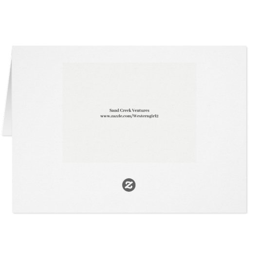 Kleeblätter Rain Gnome St Patrick's Day Card (Rückseite Horizontal)