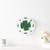 Kleeblätter Runde Wanduhr (Zuhause)