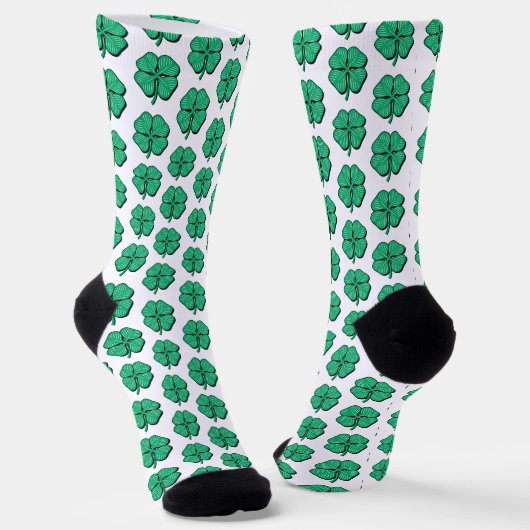 Kleeblätter Socken (Gewinkelt)