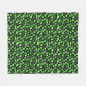 KLEEBLÄTTER ST. PATRICK-MUSTER FLEECEDECKE (Vorderseite (Horizontal))