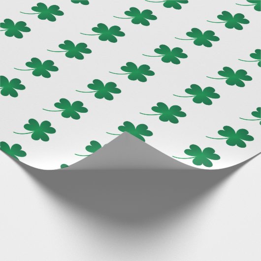 KLEEBLÄTTER/St Patrick Verpackungs-Papier Geschenkpapier (Ecke)