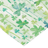 Kleeblätter St. Patricks Tag Grün Kurzer Tischläufer (Ecke)