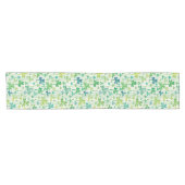 Kleeblätter St. Patricks Tag Grün Kurzer Tischläufer (Horizontal)