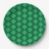 Kleeblätter, Symbol des St. Patrick's Day, Pappteller (Vorderseite)