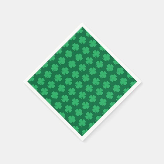 Kleeblätter, Symbol des St. Patrick's Day, Serviette (Ecke)