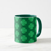 Kleeblätter, Symbol des St. Patrick's Day, Tasse (VorderseiteRechts)