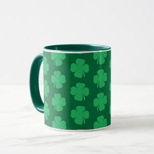 Kleeblätter, Symbol des St. Patrick's Day, Tasse