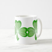 Kleeblätter Tasse weiß (VorderseiteRechts)