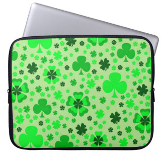 Kleeblätter u. Klee-Laptop-Hülse Laptopschutzhülle