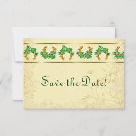 Kleeblätter und Goldirisch Save the Date