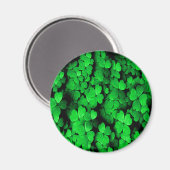 Kleeblätter und Herz St. Patrick's Day Green Magnet (Vorderseite/Rückseite)