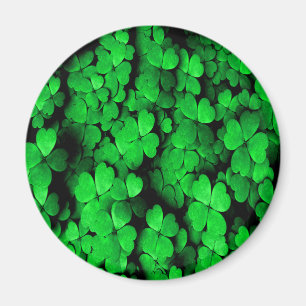 Kleeblätter und Herz St. Patrick's Day Green Magnet