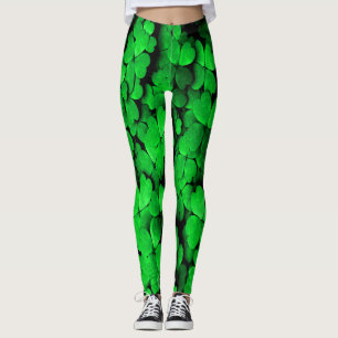 Kleeblätter und Herzens Leggings des Saint Patrick