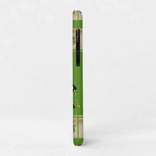 Kleeblätter und Leprechaun Case-Mate iPhone Hülle (Hinten/Links)