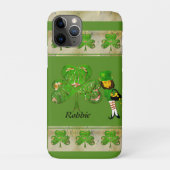 Kleeblätter und Leprechaun Case-Mate iPhone Hülle (Rückseite)
