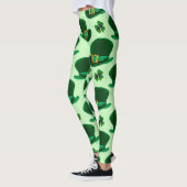 Kleeblätter und Leprecherhäuser Leggings (Links)