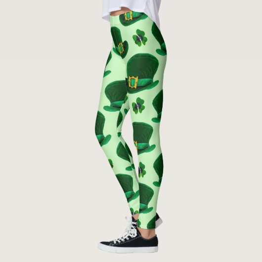 Kleeblätter und Leprecherhäuser Leggings (Links)