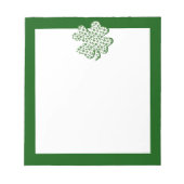 Kleeblätter und oberste Hähne 2 Notizblock (Vorderseite)