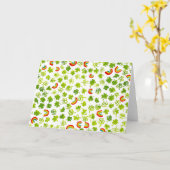 Kleeblätter und Regenbogen KUNSTBAR Karte (Gelbe Blume)