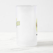 Kleeblätter und Schabernack gefrosteter Glasmug Mattglas Bierglas (Mittel)