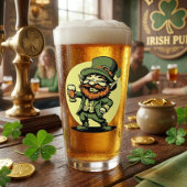 Kleeblätter und Schabernack St. Patrick's Day Pint Glas
