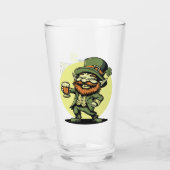 Kleeblätter und Schabernack St. Patrick's Day Pint Glas (Rückseite)