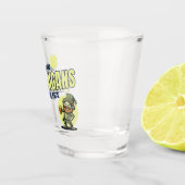 Kleeblätter und Schabernack St. Patrick's Day Schnapsglas (Rechts)