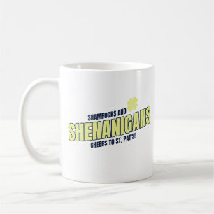 Kleeblätter und Schabernack zum St. Patrick's Day Kaffeetasse