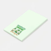 Kleeblätter und Shenanigans St Patrick's Day Lucky Post-it Klebezettel (angewinkelt)