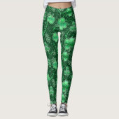 Kleeblätter und Wirbel-ID289 Leggings (Vorderseite)