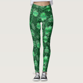 Kleeblätter und Wirbel-ID289 Leggings